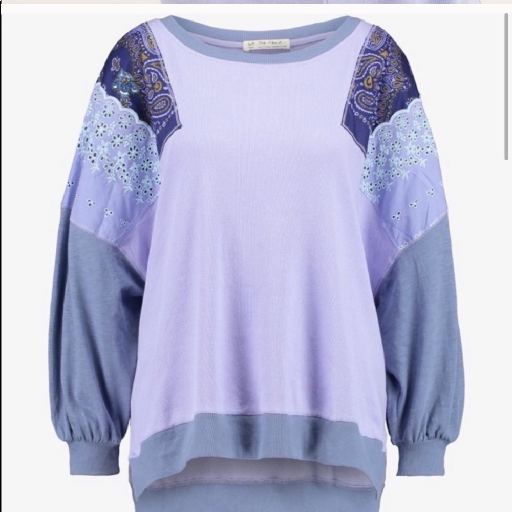 We The Free [Free People] Feelin’ it patchwork top - Picture 4 of 8
